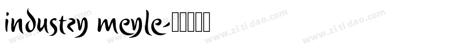 industry meyle字体转换